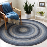 Safavieh Braided Brd651H Dark Grey/Blue Rug.