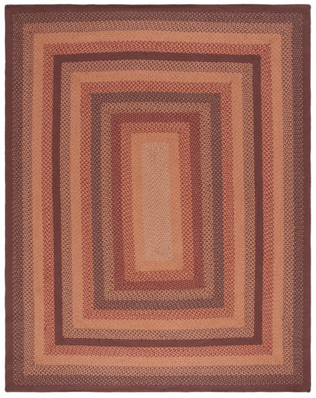 Safavieh Braided Brd651P Orange/Rust Rug.