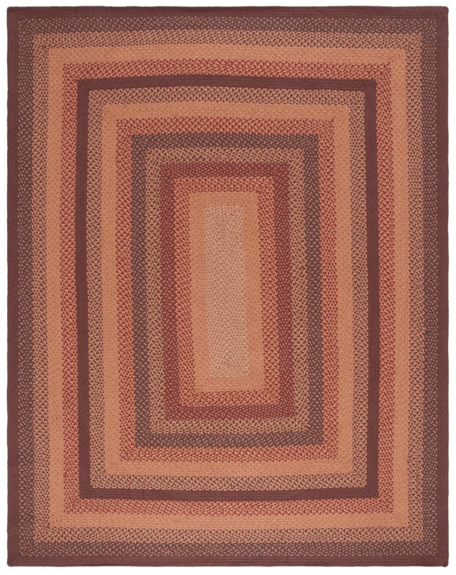 Safavieh Braided Brd651P Orange/Rust Rug.