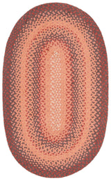 Safavieh Braided Brd651P Orange/Rust Rug.