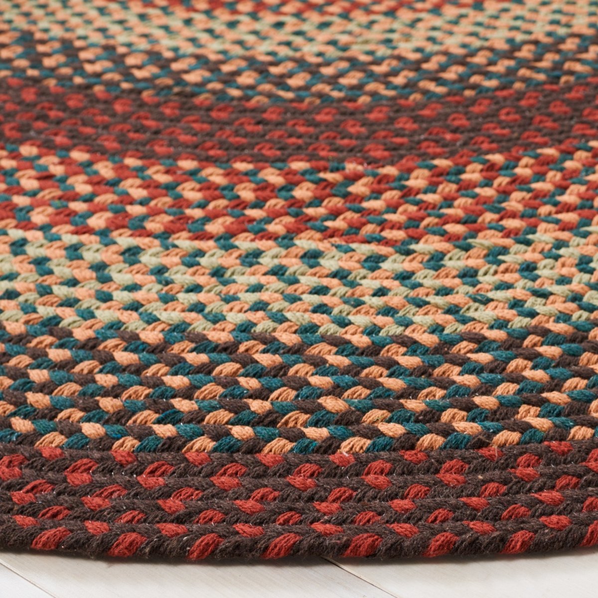 Safavieh Braided Brd651Z Brown/Rust Rug.