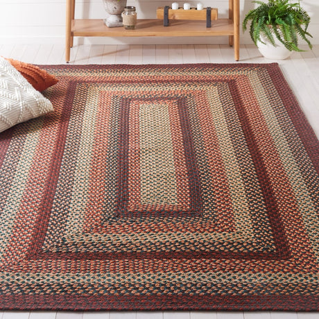 Safavieh Braided Brd651Z Brown/Rust Rug.