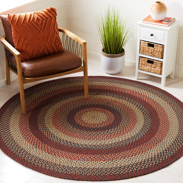 Safavieh Braided Brd651Z Brown/Rust Rug.