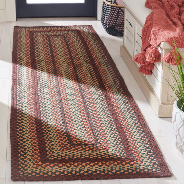 Safavieh Braided Brd651Z Brown/Rust Rug.