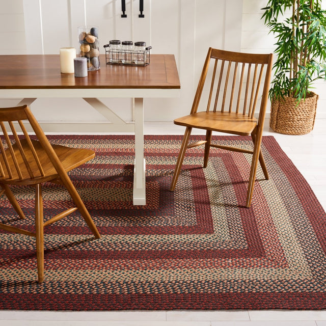 Safavieh Braided Brd651Z Brown/Rust Rug.