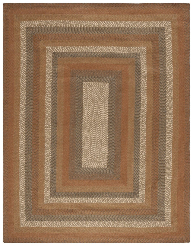 Safavieh Braided Brd652A Ivory/Green Rug.