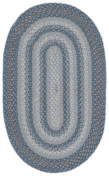 Safavieh Braided Brd652B Grey/Blue Rug.