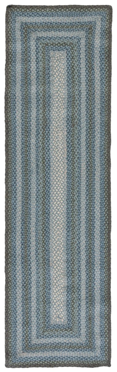 Safavieh Braided Brd652M Light Blue/Green Rug.