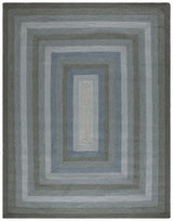 Safavieh Braided Brd652M Light Blue/Green Rug.