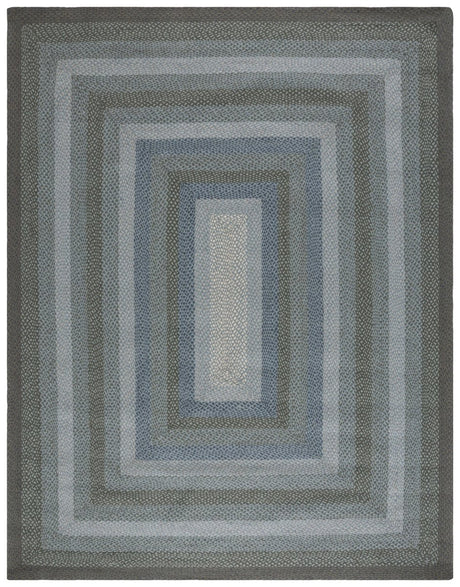 Safavieh Braided Brd652M Light Blue/Green Rug.