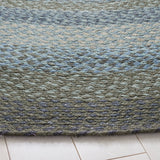 Safavieh Braided Brd652M Light Blue/Green Rug.