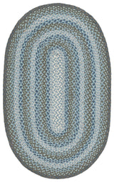Safavieh Braided Brd652M Light Blue/Green Rug.