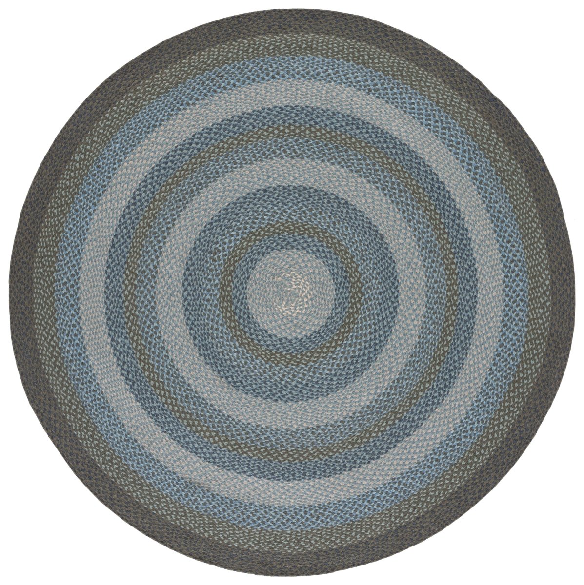 Safavieh Braided Brd652M Light Blue/Green Rug.