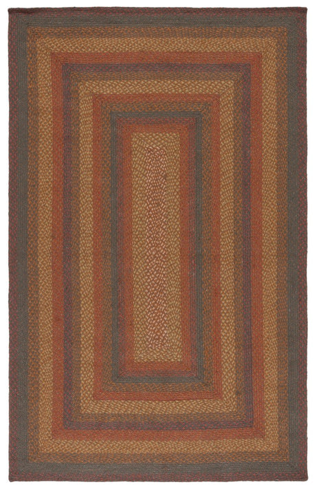 Safavieh Braided Brd652P Green/Rust Rug.