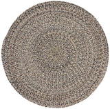 Safavieh Braided 3'-0" x 3'-0" Rug in Blue / Ivory