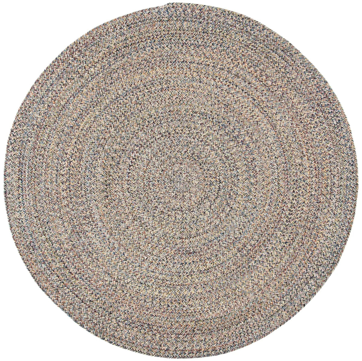 Safavieh Braided 5'-0" x 5'-0" Rug in Blue / Ivory