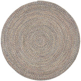 Safavieh Braided 5'-0" x 5'-0" Rug in Blue / Ivory