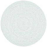 Safavieh Braided Brd801B Ivory/Light Blue Rugs.