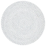 Safavieh Braided Brd801G Silver/Ivory Rugs.