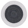 Safavieh Braided Brd803F Black/Light Grey Rug.