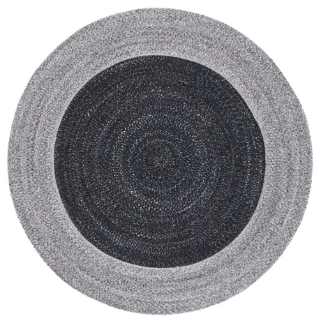 Safavieh Braided Brd803Z Black/Dark Grey Rug.