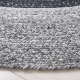 Safavieh Braided Brd803Z Black/Dark Grey Rug.
