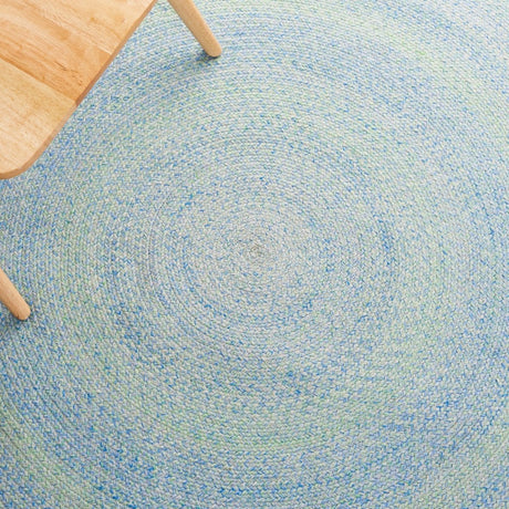 Safavieh Braided Brd804K Green/Blue Rug.