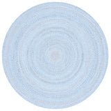 Safavieh Braided Brd804L Light Blue/Red Rug.