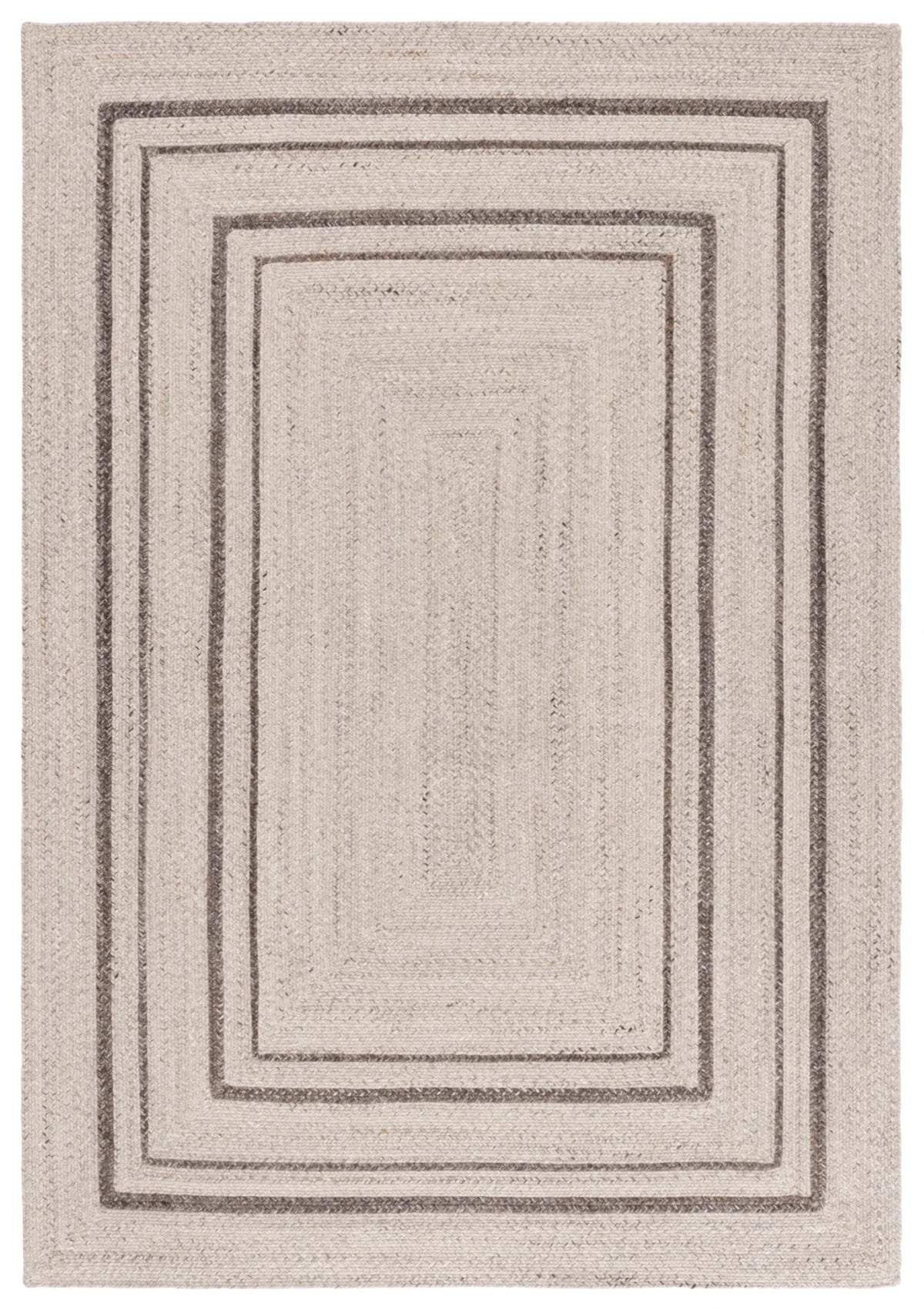 Safavieh Braided 4'-0" x 6'-0" Rug in Beige / Brown