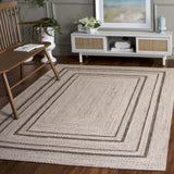 Safavieh Braided 4'-0" x 6'-0" Rug in Beige / Brown