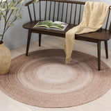 Safavieh Braided 5'-0" x 5'-0" Rug in Beige