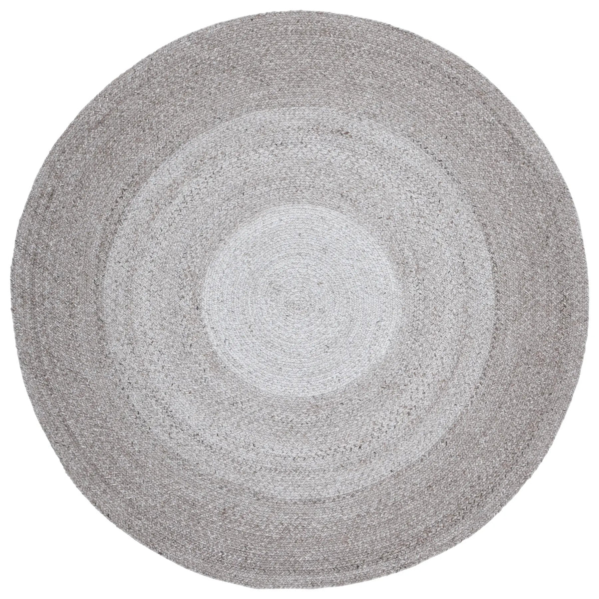 Safavieh Braided 5'-0" x 5'-0" Rug in Light Grey