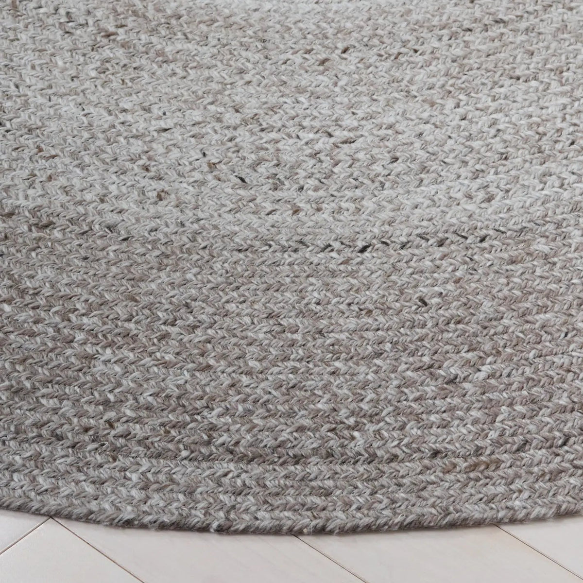 Safavieh Braided 5'-0" x 5'-0" Rug in Light Grey