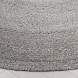 Safavieh Braided 5'-0" x 5'-0" Rug in Light Grey