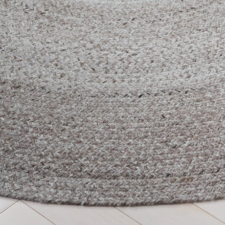 Safavieh Braided 5'-0" x 5'-0" Rug in Light Grey