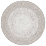 Safavieh Braided 3'-0" x 3'-0" Rug in Light Grey