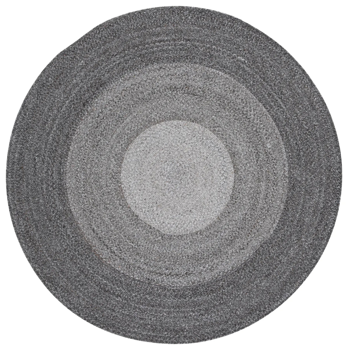 Safavieh Braided 5'-0" x 5'-0" Rug in Charcoal / Grey