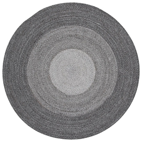 Safavieh Braided 5'-0" x 5'-0" Rug in Charcoal / Grey