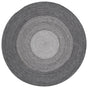 Safavieh Braided 5'-0" x 5'-0" Rug in Charcoal / Grey