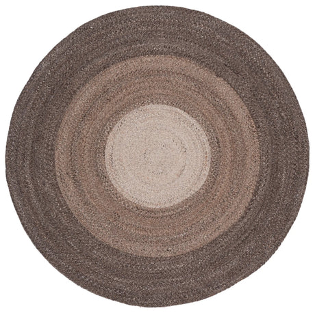 Safavieh Braided 5'-0" x 5'-0" Rug in Brown / Beige