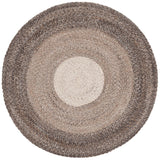 Safavieh Braided 3'-0" x 3'-0" Rug in Brown / Beige