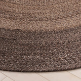 Safavieh Braided 5'-0" x 5'-0" Rug in Brown / Beige