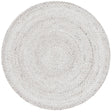 Safavieh Braided 3'-0" x 3'-0" Rug in Ivory