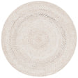 Safavieh Braided 3'-0" x 3'-0" Rug in Beige