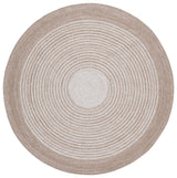 Safavieh Braided 5'-0" x 5'-0" Rug in Beige
