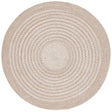 Safavieh Braided 3'-0" x 3'-0" Rug in Beige