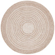 Safavieh Braided 3'-0" x 3'-0" Rug in Tan