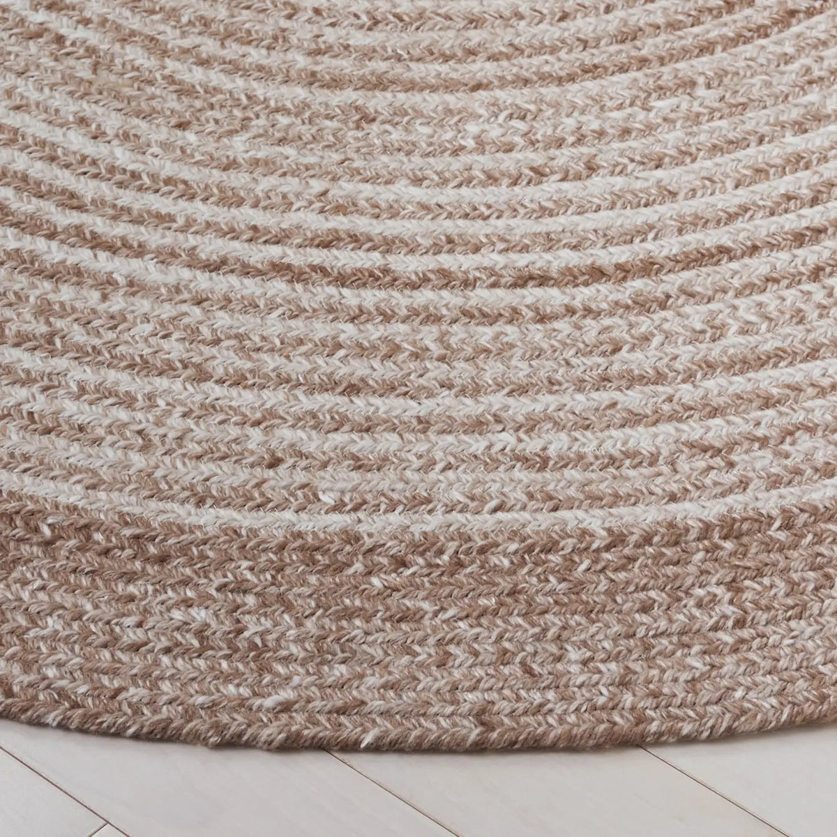 Safavieh Braided 5'-0" x 5'-0" Rug in Tan