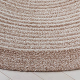 Safavieh Braided 5'-0" x 5'-0" Rug in Tan