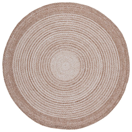 Safavieh Braided 5'-0" x 5'-0" Rug in Tan